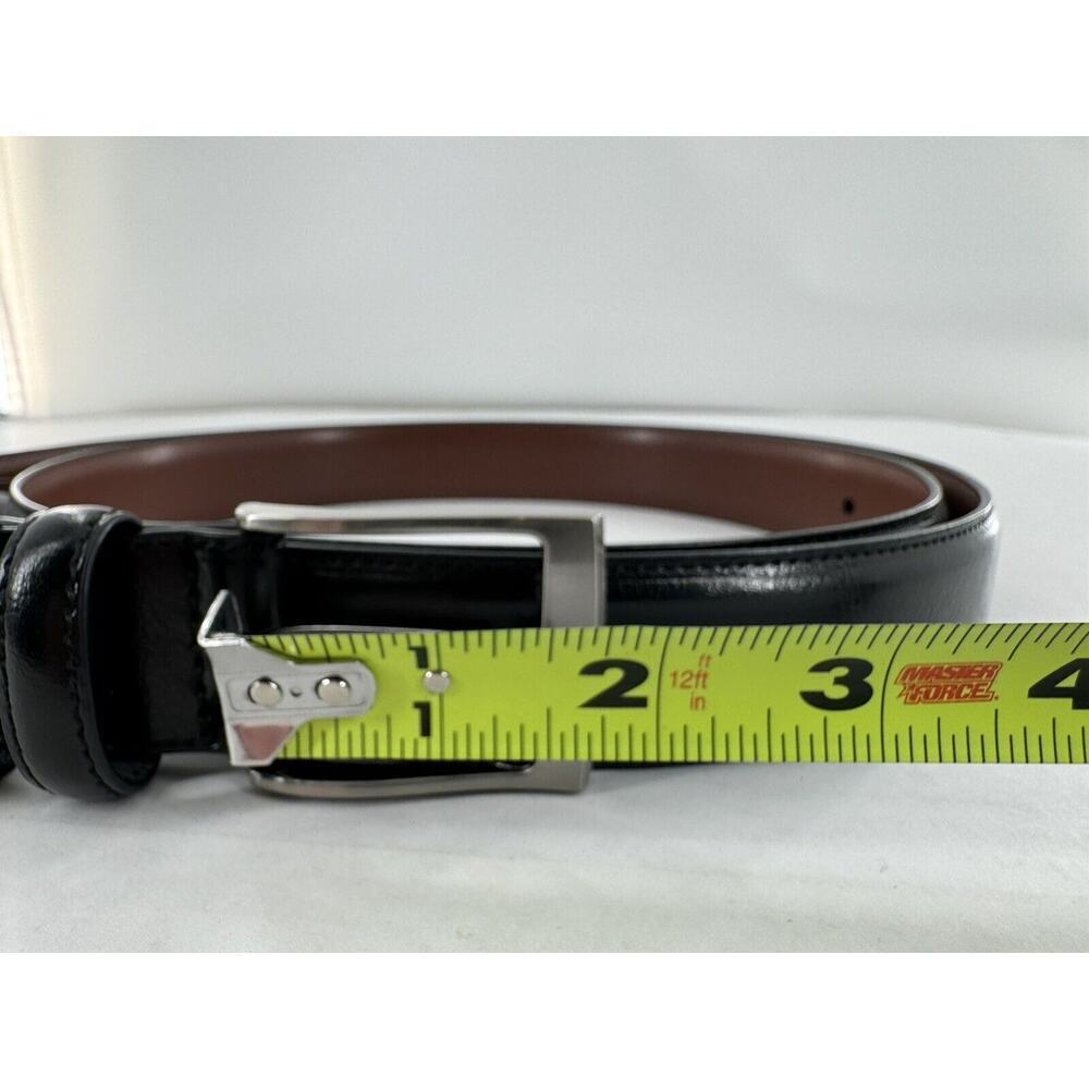 Perry Ellis Belt Bonded Faux Leather Dress Black Mens Sz 50/125 Big And Tall NWT - Picture 11 of 14